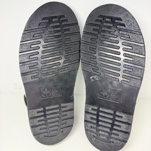 Dr. Martens Laketen Womens 9 Silver Metallic Leather Slingback Clogs Mules NEW - Picture 5 of 7